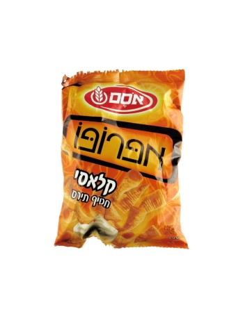 חטיף תירס בצורת חרוט אפרופו של אסם מדיום | חטיפים ישראלים